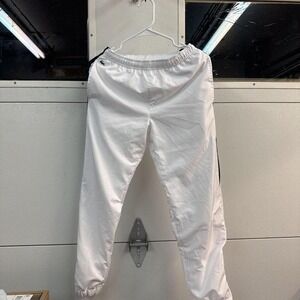 Lacoste White Nylon Track Pants